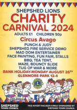 Shepshed Lions Charity Carnival 2024 ( 26 August 2024, Glenmore Park 12pm-4pm )